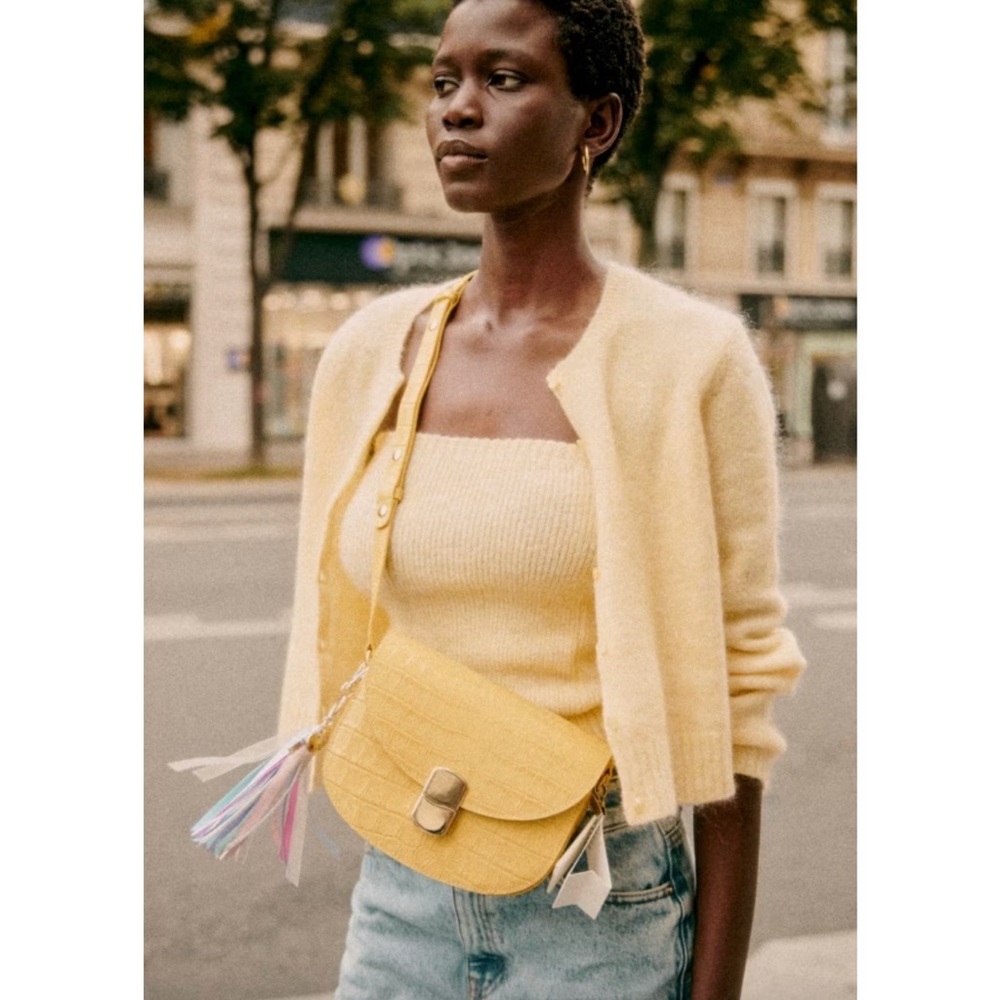 Sezane Orianna Tube Top Yellow